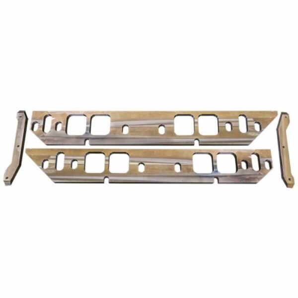 Moroso GM BBC Oval Port Intake Manifold Spacers - Machined Aluminum