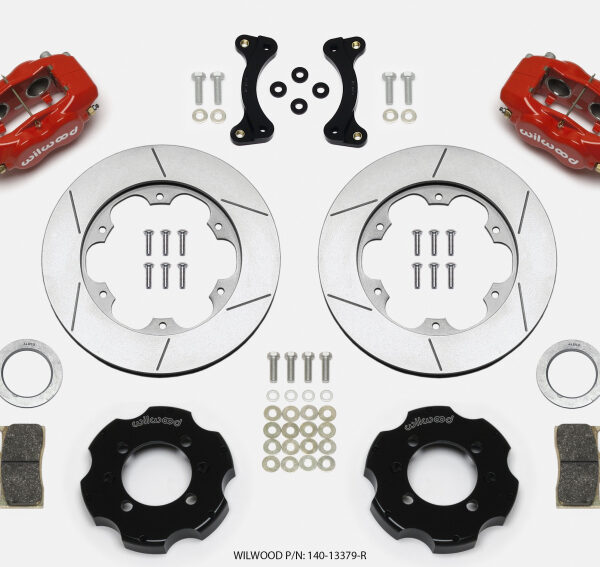 Wilwood Forged Dynalite Front Hat Kit 11.00in GT Rotor Red 95-05 Miata