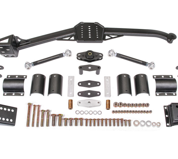BMR 82-92 3rd Gen F-Body Body Mount Watts Link Rod Ends - Black Hammertone