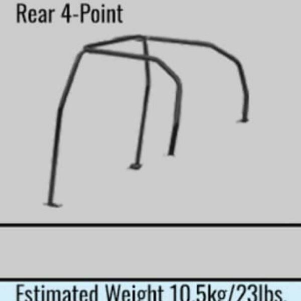 Cusco D1 Chromoly 4-Psgr 4-PT Rear Roll Cage Cusco Blue 97-01 Evo IV  (Non-Sunroof Model Only)