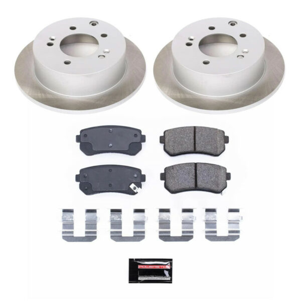 Power Stop 10-13 Kia Forte Koup Rear Semi-Coated Rotor Kit