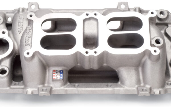 Edelbrock Manifold Dual Quad RPM Air Gap BB Chevy Oval Port