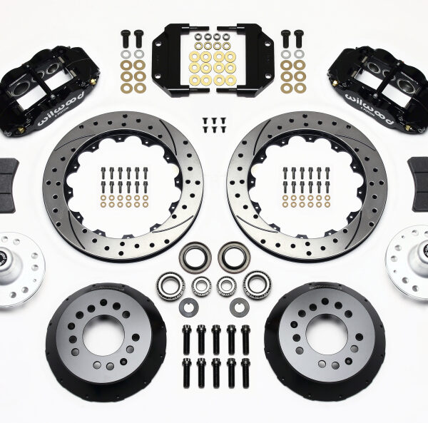 Wilwood Narrow Superlite 6R Front Hub Kit 12.88in Drilled Magnum Force Drop Spndle