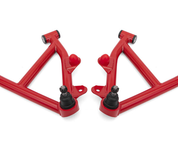 BMR 82-92 GM F-Body A-Arms Lower DOM Non-Adj Delrin Bushings Coilover - Red