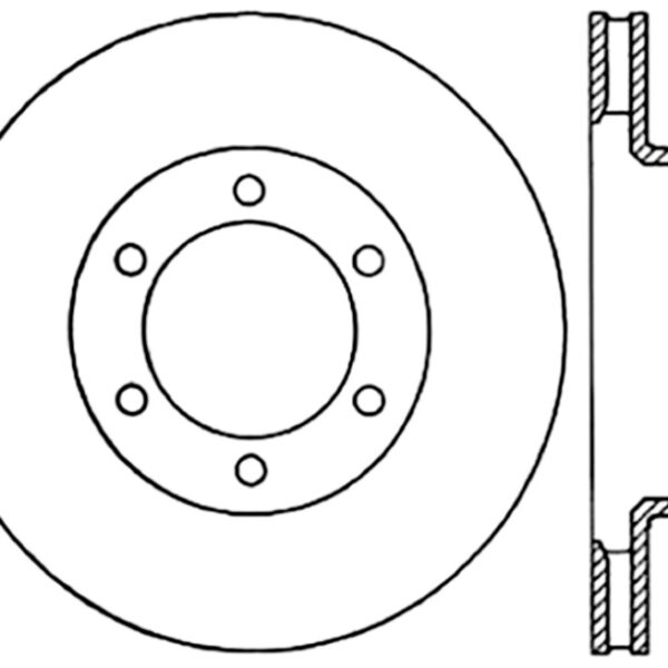 Stoptech 03-09 Toyota 4Runner / 05-14 Toyota FJ Cruiser Front Performance Cryo Brake Rotor