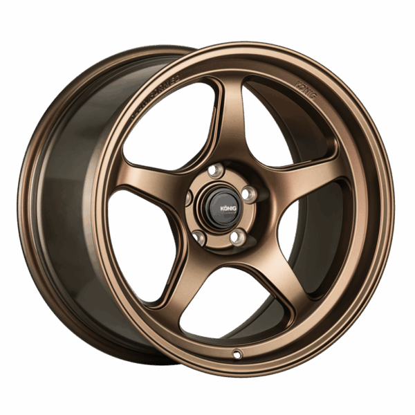 Konig Hyperspec 17x8 4x100 ET40 Matte Bronze Wheel (Knurled Bead)