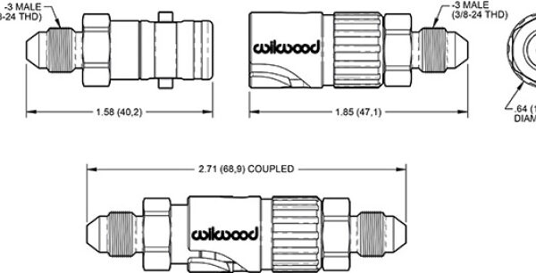 Wilwood Quick Disconnect Kit -3 AN