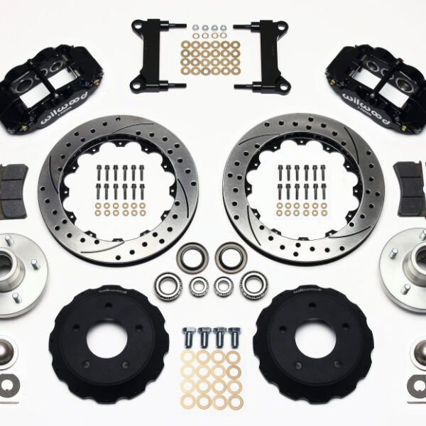 Wilwood Narrow Superlite 6R Front Hub Kit 13.06in Drilled Chevy C-10 60-87 CPP Drop Spindle