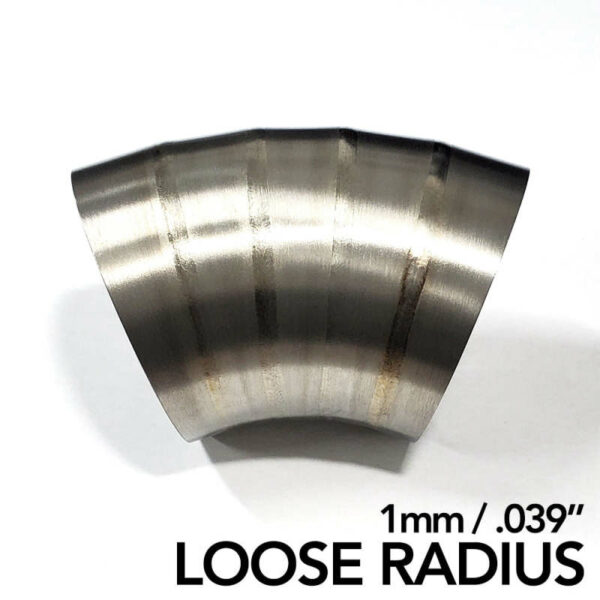 Ticon Industries 3in Dia 1.6D Loose Radius 90Deg Bend 1mm/.039in Pre Welded Titanium Pie Cut - 10pk