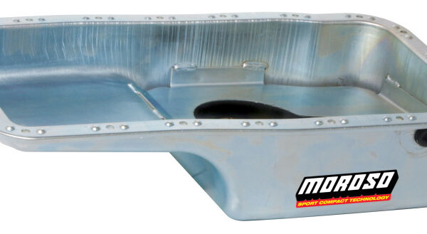 Moroso Acura/Honda 1.6L B16A3 Stock (w/Oil Drainbacks) Wet Sump 4qt 6in Steel Oil Pan