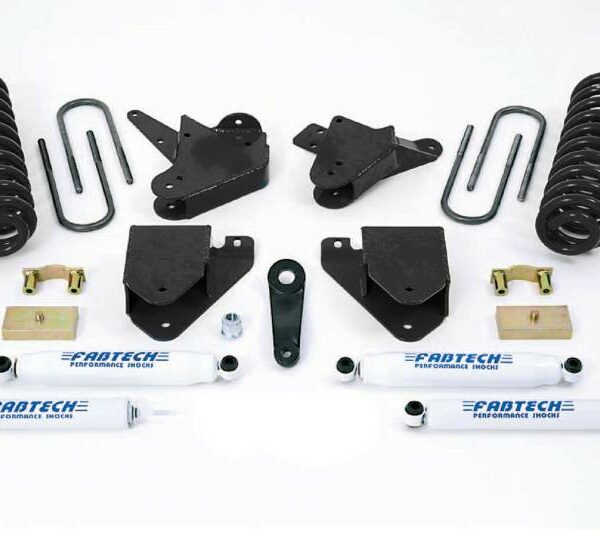 Fabtech 01-04 Ford F250/350 2WD 6in Basic Sys w/Perf Shks