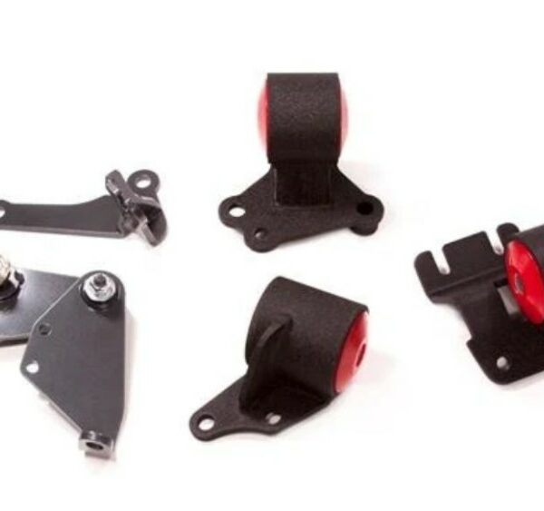 Innovative 90-93 Integra B-Series Black Steel Mounts 95A Bushings (Cable to Hydro Conversion)