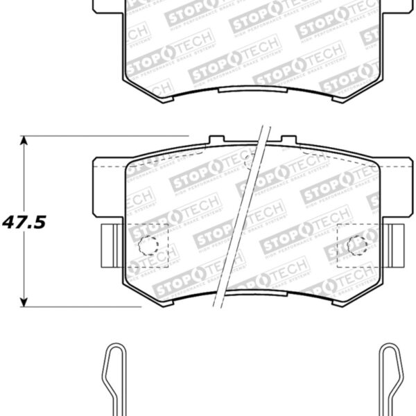 StopTech Performance 2000-2009 Honda S2000 Rear Sport Brake Pads