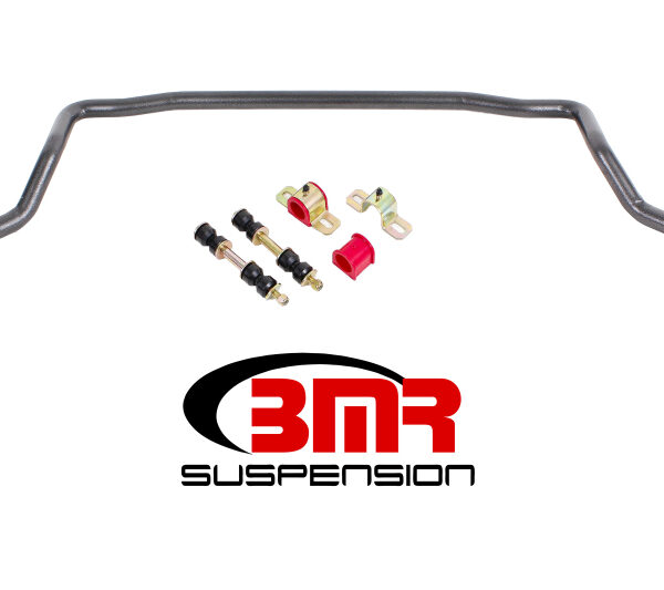 BMR 78-87 G-Body Front Solid 1.25in Sway Bar Kit w/ Bushings - Black Hammertone
