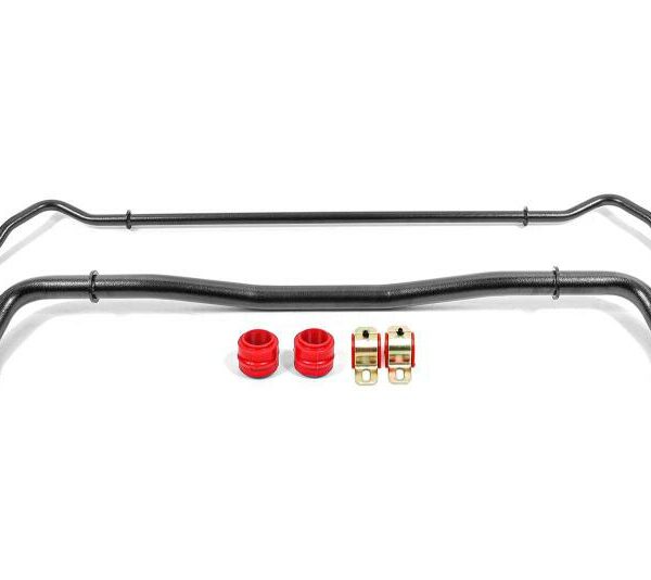 BMR 08-20 Dodge Challenger Front/Rear Sway Bar Kit w/ Bushings - Black Hammertone
