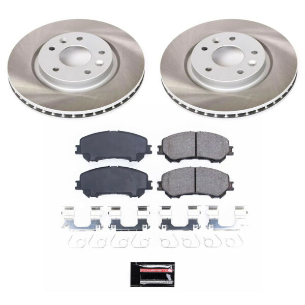 Power Stop 17-22 Nissan Rogue Sport Front Semi-Coated Rotor Kit