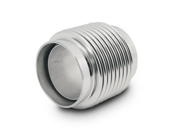 Vibrant 1.50in ID x 2.75in Long 321SS Electro Polished Motorsport Bellows w/Neck & Liner