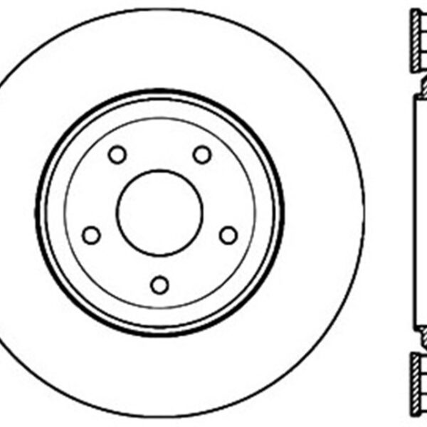StopTech Power Slot 06-10 Corvette (Z06) / 10 Corvette Grand Sport Rear Left Slotted CRYO Rotor