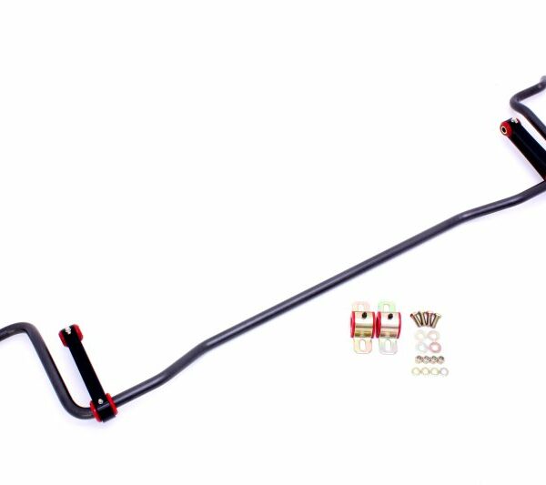 BMR 05-10 S197 Mustang Rear Solid 22mm Sway Bar Kit w/ Bushings & Billet Links - Black Hammertone