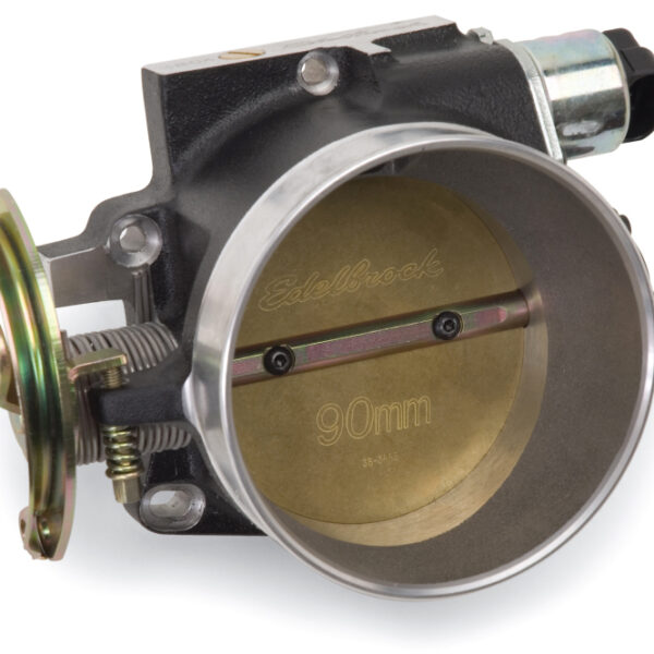Edelbrock Throttle Body Victor Universal LS1 90mm Black Mini Texture Powder Coating