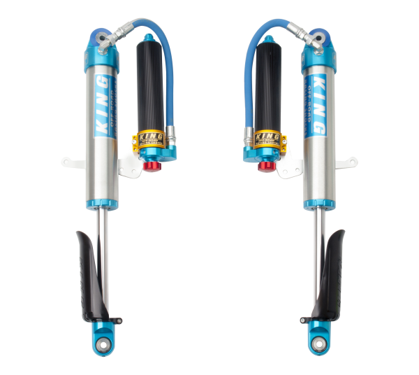 King Shocks 2018+ Jeep Wrangler JL Front 2.5 Dia Remote Res Shock for 0-2in Lift w/Adjuster (Pair)