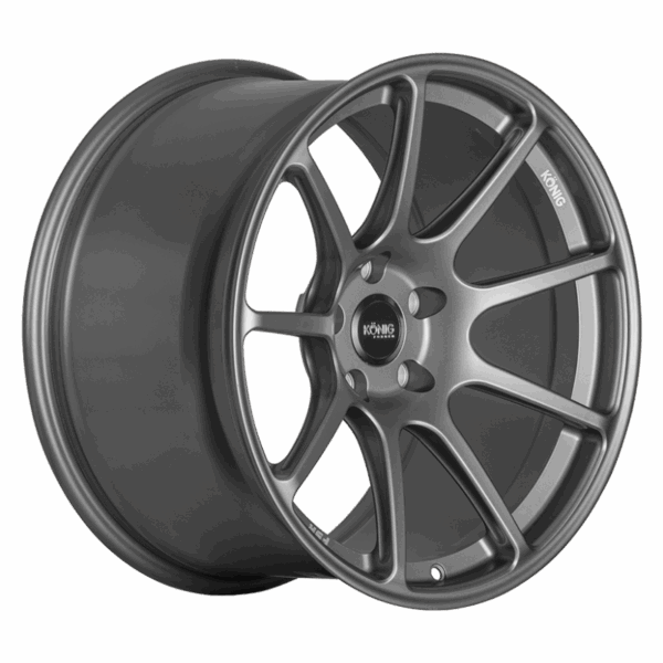 Konig Forged F5R 19x8.5 5x114.3 ET42 Ash Silver Wheel (Knurled Bead)