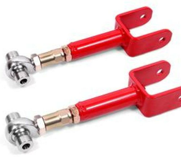 BMR 78-87 G-Body Upper Control Arms DOM On-car Adj Rod Ends - Red