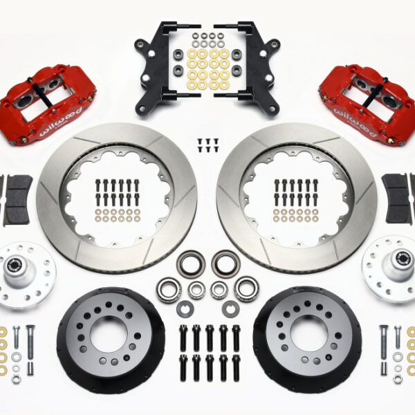 Wilwood Narrow Superlite 6R Front Hub Kit 14.00in Red 60-68 Ford / Mercury Full Size / Galaxie