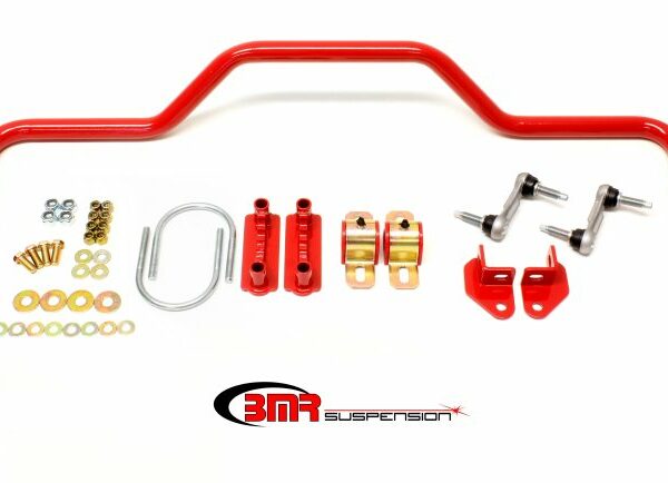 BMR 64-72 A-Body Rear Pro-Touring Style Hollow 1.125in Sway Bar Kit - Red