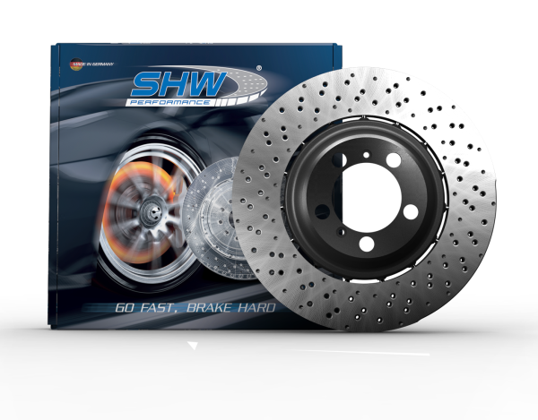 SHW 10-11 Porsche 911 GT3 3.8L w/o Ceramics Left Rear Drill-Dimp LW Brake Rotor (99735240598)