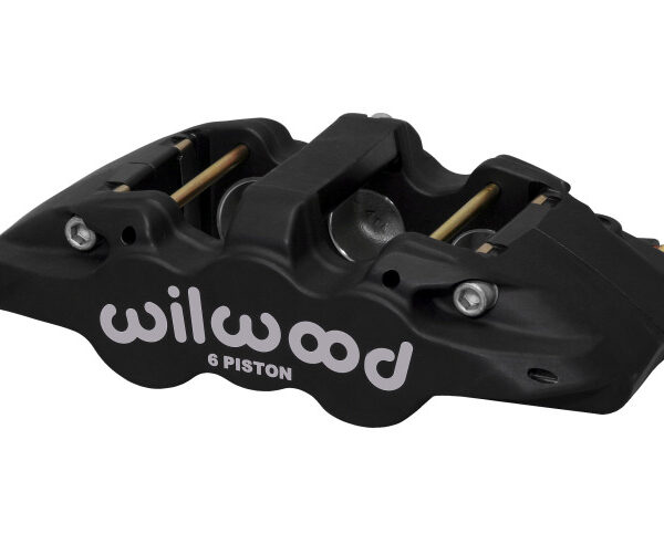 Wilwood Caliper-Aero6-L/H - Black Anodize 1.75/1.38/1.38in Pistons 1.25in Disc