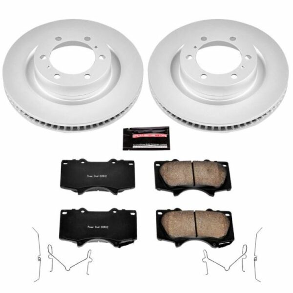 Power Stop 10-19 Lexus GX460 Front Z17 Evolution Geomet Coated Brake Kit