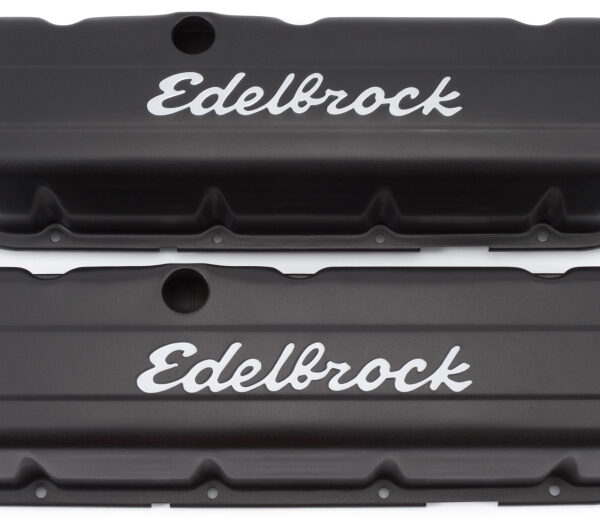 Edelbrock Valve Cover Signature Series Chevrolet 1965 and Later 396-502 V8 Tall Black