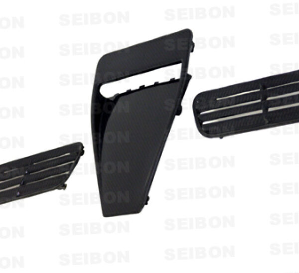 Seibon 08-09 Mitsubishi Evo X Carbon Fiber Hood Scoop - Only Fits OEM Hoods (Not Seibon Hoods)