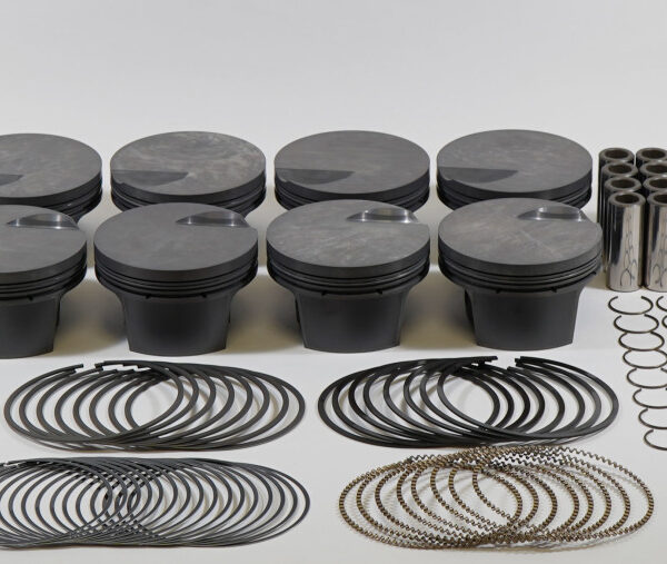Mahle MS Piston Set BBC 555ci 4.560in Bore 4.25in Stroke 6.385in Rod 0.990 Pin -3cc 9.6 CR Set of 8