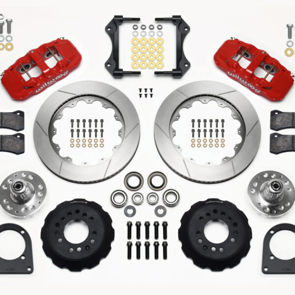 Wilwood AERO6 Front Hub Kit 14.00in Red TCI-IFS 71-78 (Pinto Based)
