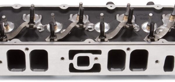 Edelbrock Single Marine BBC Rect Port Head w/ Valves