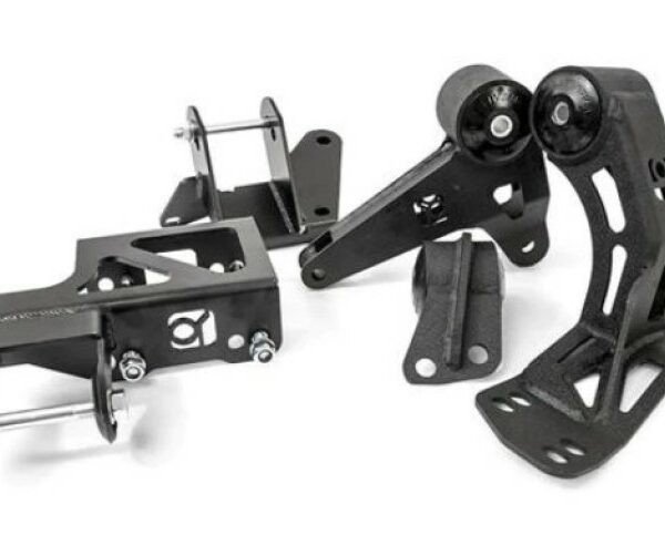 Innovative 94-01 Integra K-Series Black Steel Mounts 95A Bushings (Not K24 Trans)