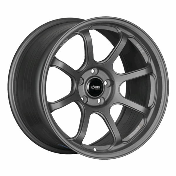 Konig Forged F6SX 18x10 5x120 ET40 Satin Grey Wheel (Knurled Bead)