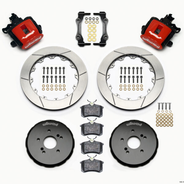 Wilwood Combination Parking Brake Rear Kit 12.88in Red Honda S2000