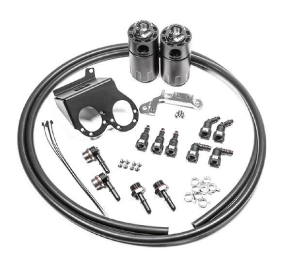 Radium 14-19 Chevrolet Corvette LT1 CCV Fluid Lock Dual Catch Can Kit