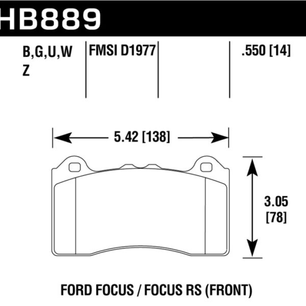 Hawk HP Plus Track Only Ferro-Carbon Brake Pads