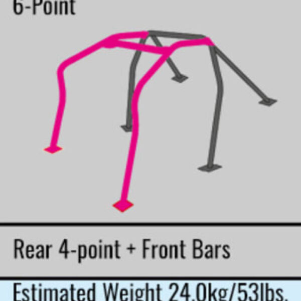 Cusco Safety 21 2 Passenger 6P Around Dash Roll Cage Skyline GTR R35 (S/O / No Cancel)