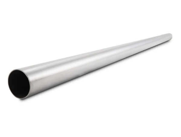 Vibrant 4.0in O.D. T304 SS Straight Tubing - 5ft Length