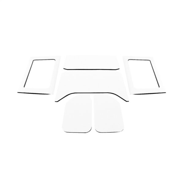 DEI 11-18 Jeep Wrangler JK 4-Door Boom Mat Complete Headliner Kit - 6 Piece - White