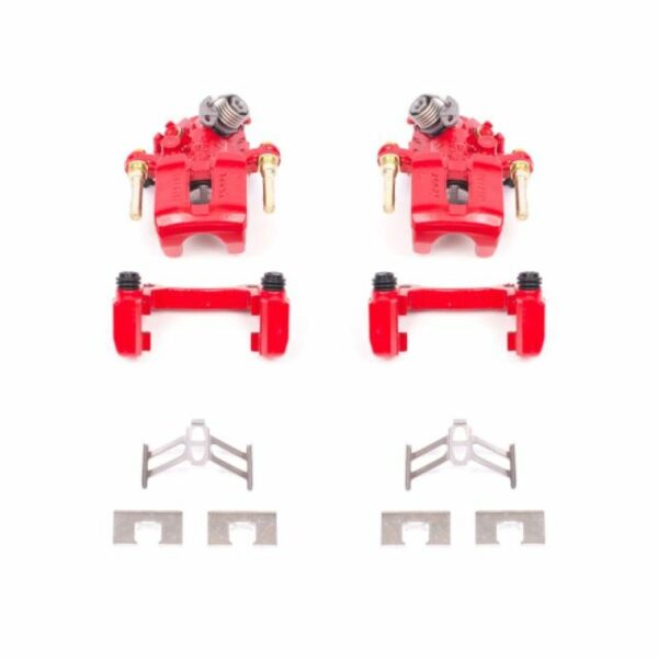 Power Stop 92-01 Honda Prelude Rear Red Calipers w/Brackets - Pair