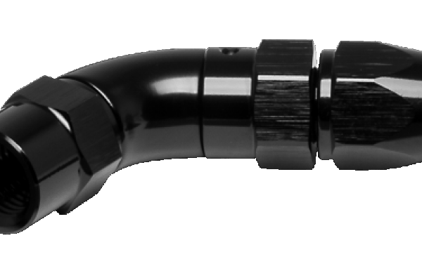 Vibrant -3AN 45 Degree High Flow Hose End Fitting for PTFE Lined Flex Hose - Aluminum