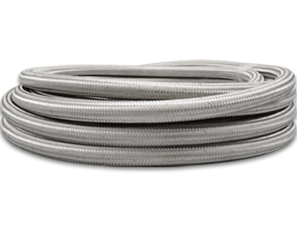 Vibrant -10 AN Stainless Steel Braided Flex Hose (150 Foot Roll)