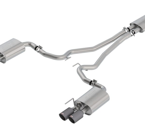 Borla 2018-2022 Ford Mustang GT Cat-Back Exhaust System Touring- Carbon Fiber Tips