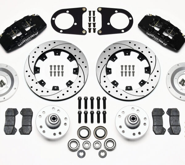 Wilwood Dynapro 6 Front Hub Kit 12.19in Drilled 37-48 Ford Psgr. Car Spindle
